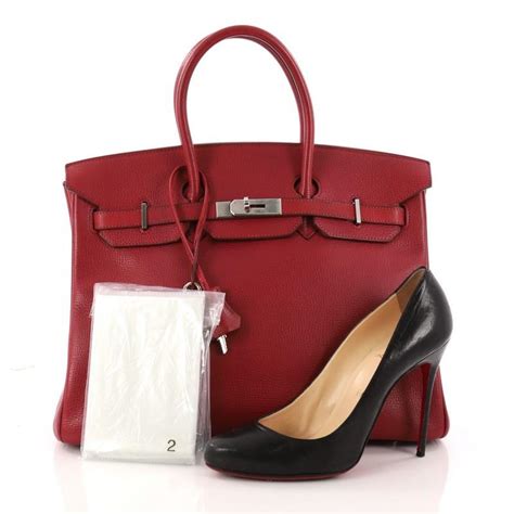 hermes buffle skipper|Hermes Birkin Handbag Rouge Red Buffalo Skipper .